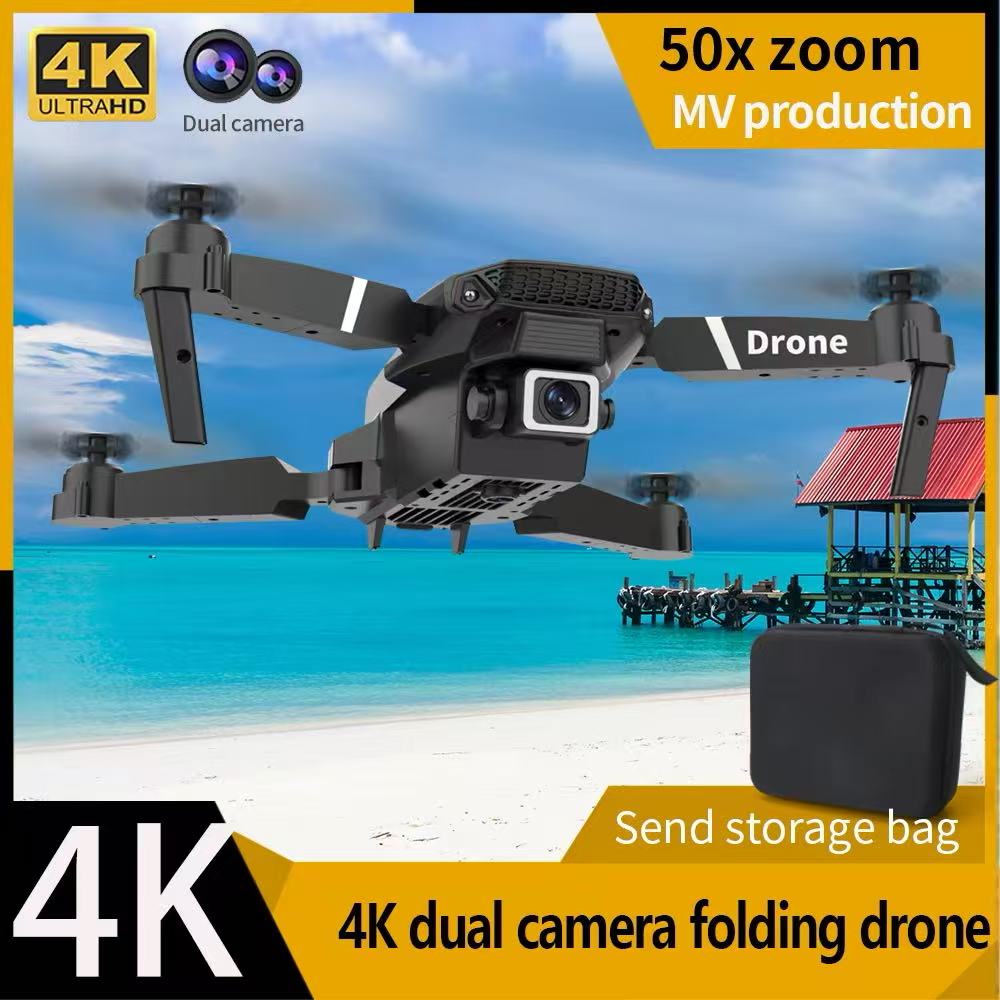 Dron profesional E88 4k gran a - Drone Camera Wide Angle reseña y precio