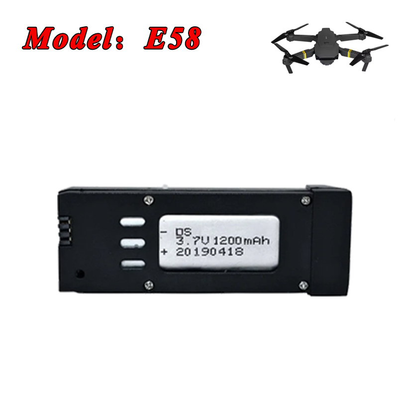 Batería Lipo de 3,7 V, 1200mAh - Eachine Drone E58 reseña y precio